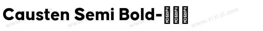 Causten Semi Bold字体转换